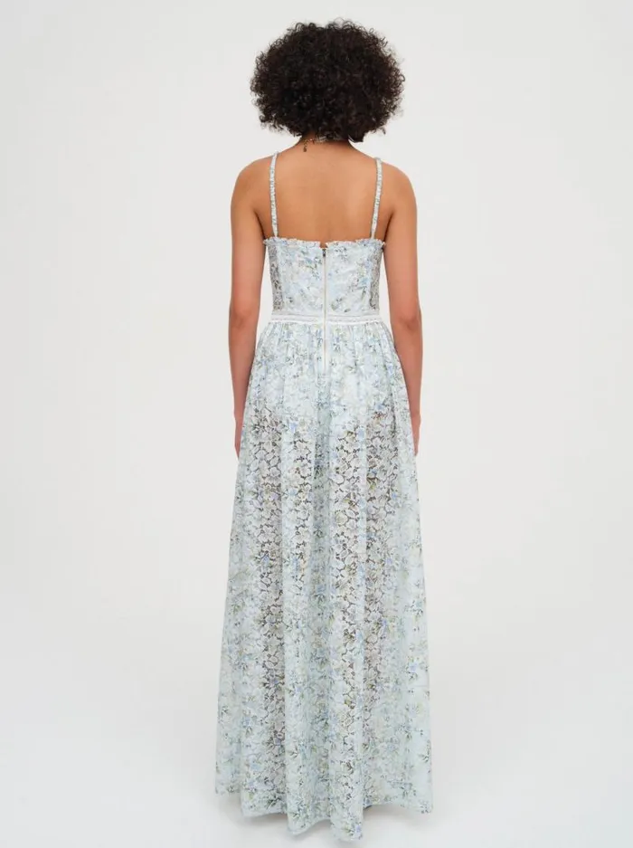 For Love and Lemons Dresses Cecelia Lace Maxi Dress Blue 8211 Women For Love and Lemons Dresses Cecelia Lace Maxi Dress Blue 8211 Women