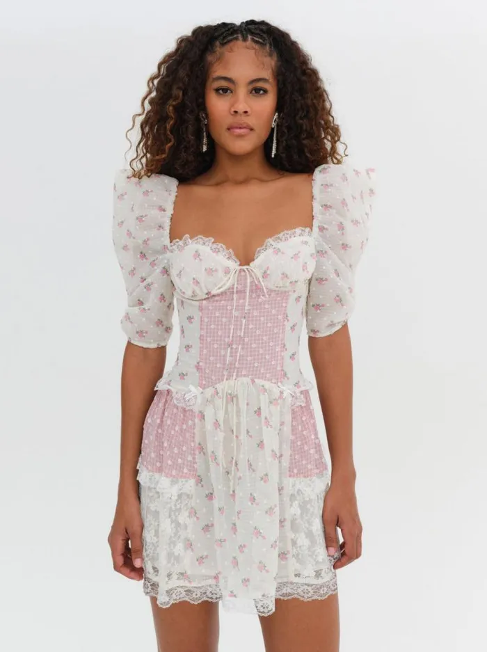For Love and Lemons Dresses Francine Mini Dress Pink 8211 Women