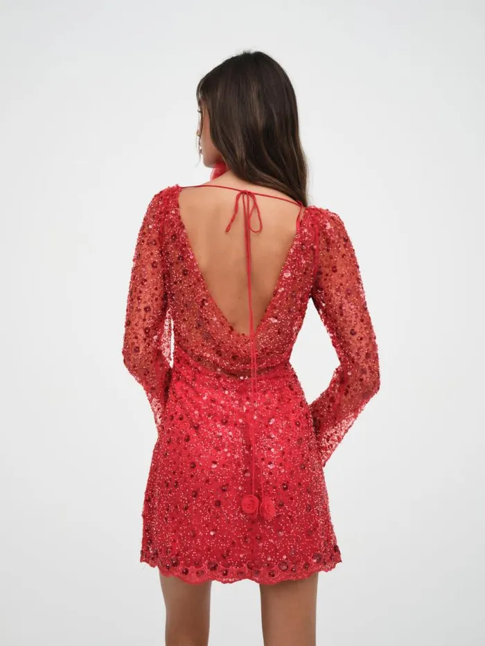 For Love and Lemons Dresses Gwendolyn Mini Dress Red 8211 Women For Love and Lemons Dresses Gwendolyn Mini Dress Red 8211 Women