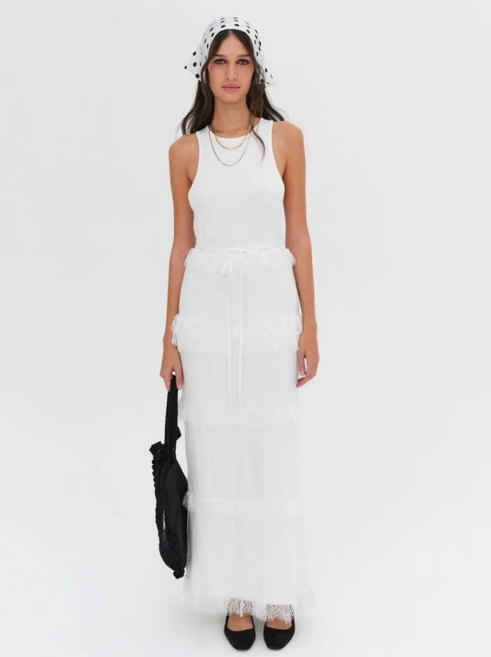 For Love and Lemons Dresses Joan Maxi Dress White 8211 Women