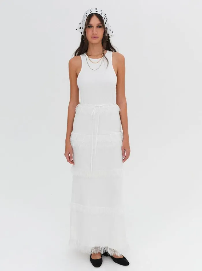 For Love and Lemons Dresses Joan Maxi Dress White 8211 Women For Love and Lemons Dresses Joan Maxi Dress White 8211 Women