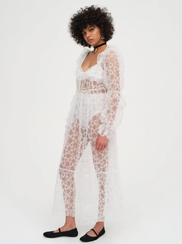 For Love and Lemons Dresses Kalea Tulle Maxi Dress White 8211 Women For Love and Lemons Dresses Kalea Tulle Maxi Dress White 8211 Women
