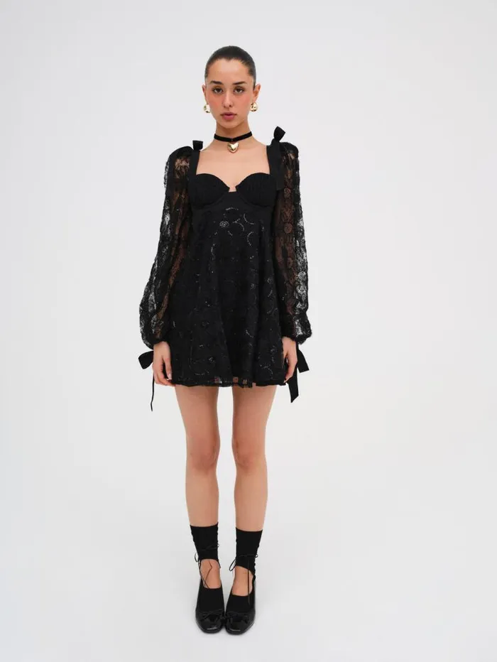 For Love and Lemons Dresses Kiersten Mini Dress Black 8211 Women For Love and Lemons Dresses Kiersten Mini Dress Black 8211 Women