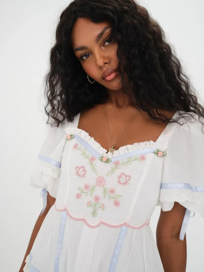 For Love and Lemons Dresses Meadow Mini Dress White 8211 Women For Love and Lemons Dresses Meadow Mini Dress White 8211 Women