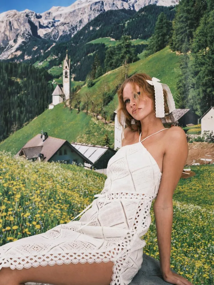 For Love and Lemons Dresses Temple Midi Dress White 8211 Women For Love and Lemons Dresses Temple Midi Dress White 8211 Women