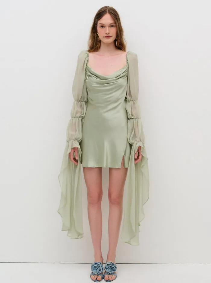For Love and Lemons Dresses Willow Mini Dress Green 8211 Women