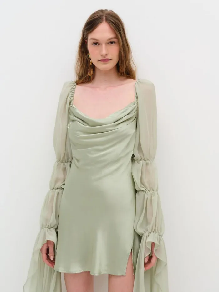 For Love and Lemons Dresses Willow Mini Dress Green 8211 Women