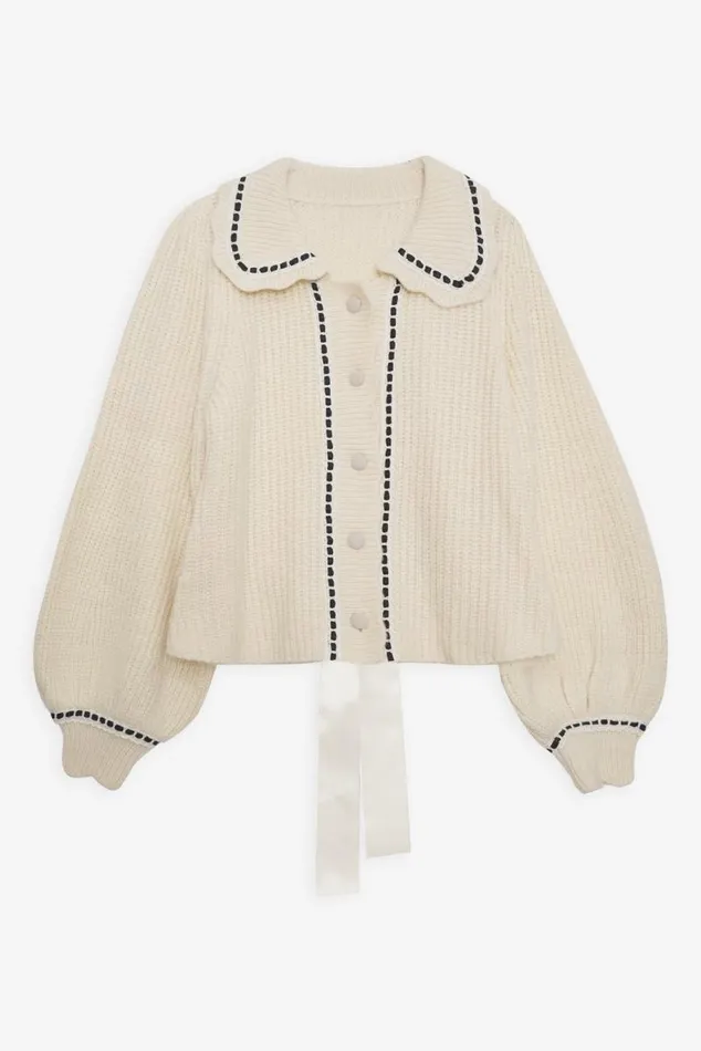 For Love and Lemons Knitwear Jade Cardigan Neutral 8211 Women