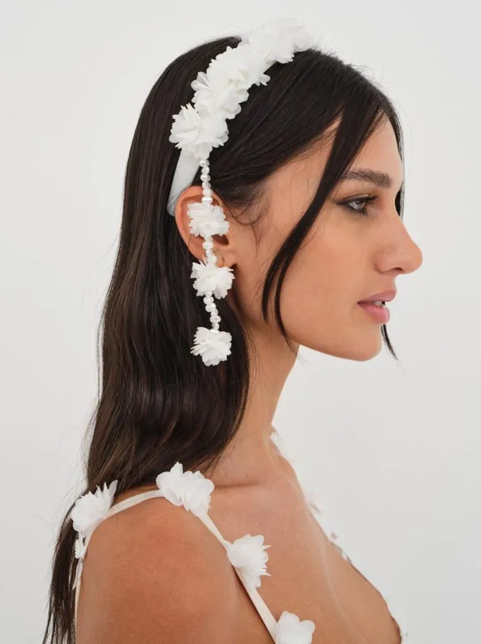 For Love and Lemons Lingerie Amore Headband White 8211 Women