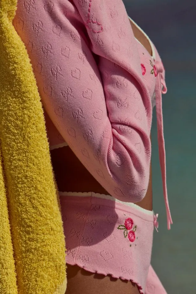 For Love and Lemons Lingerie Isabel Knit Short Pink 8211 Women For Love and Lemons Lingerie Isabel Knit Short Pink 8211 Women