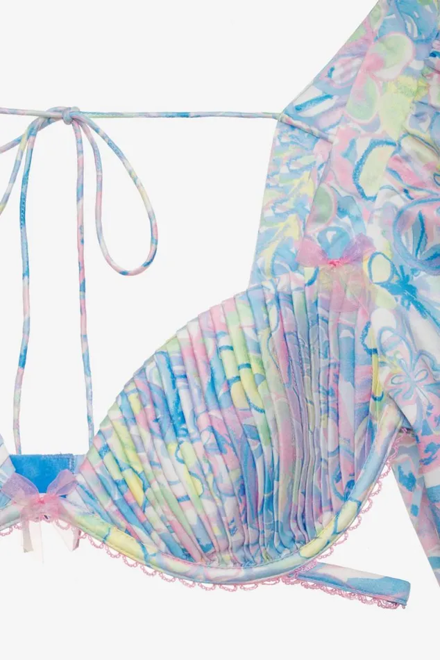 For Love and Lemons Lingerie Midsummer Floral Top Blue 8211 Women For Love and Lemons Lingerie Midsummer Floral Top Blue 8211 Women