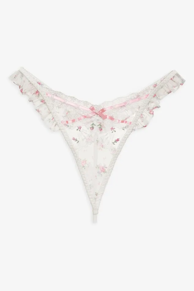 For Love and Lemons Lingerie Robin Thong Panty White 8211 Women For Love and Lemons Lingerie Robin Thong Panty White 8211 Women