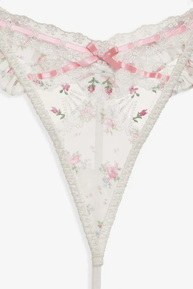For Love and Lemons Lingerie Robin Thong Panty White 8211 Women For Love and Lemons Lingerie Robin Thong Panty White 8211 Women