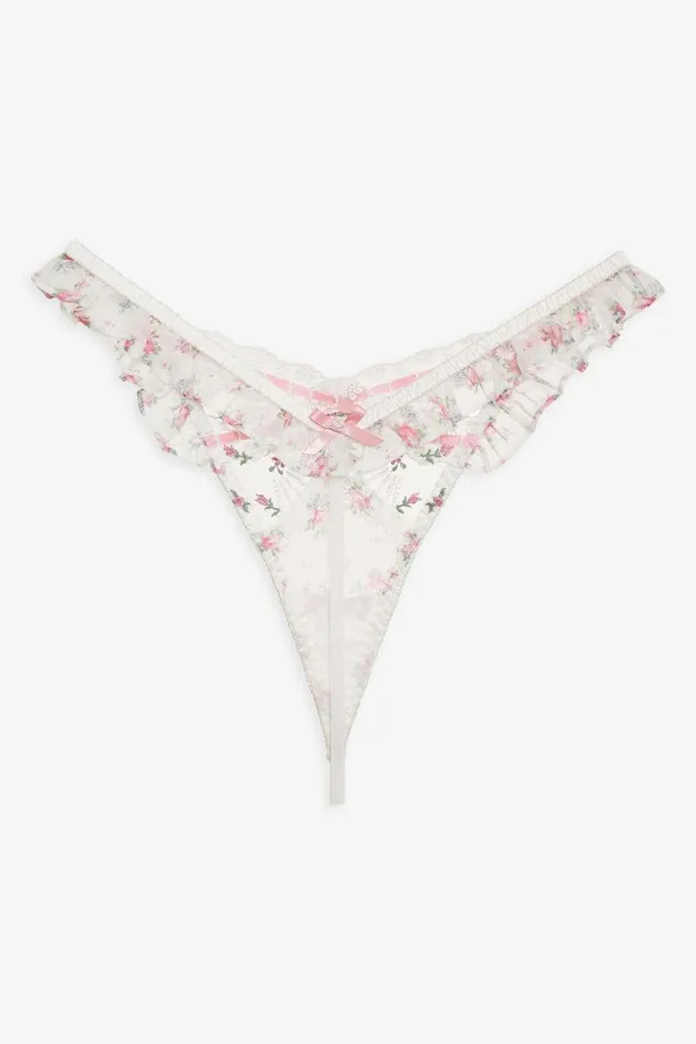 For Love and Lemons Lingerie Robin Thong Panty White 8211 Women For Love and Lemons Lingerie Robin Thong Panty White 8211 Women