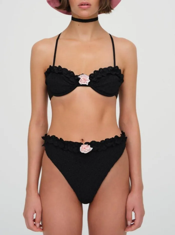 For Love and Lemons Swim Clove Underwire Bikini Top Black 8211 Women For Love and Lemons Swim Clove Underwire Bikini Top Black 8211 Women