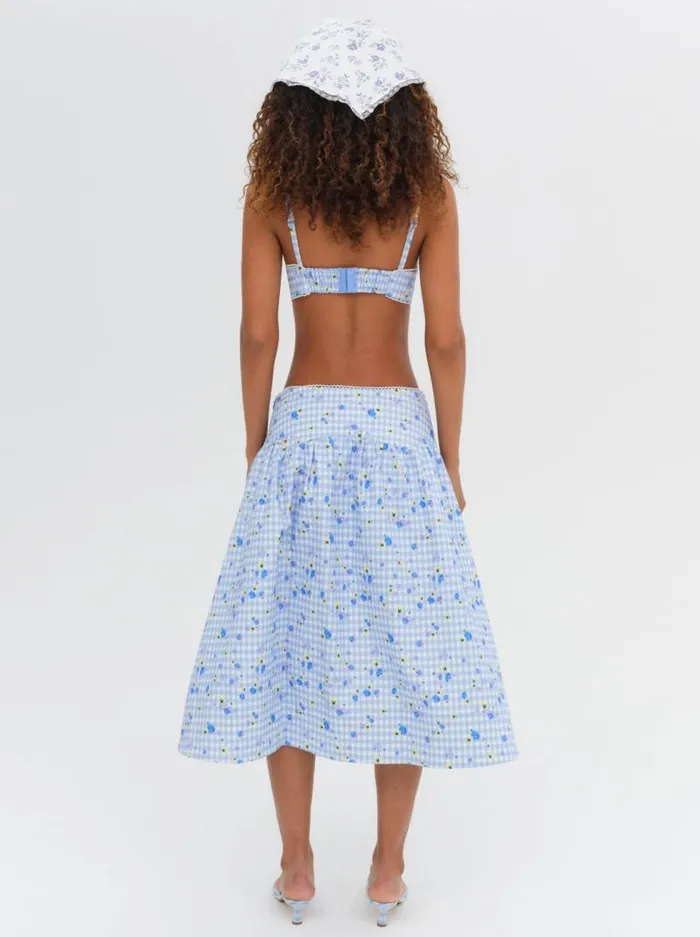 For Love and Lemons Tops Brigitta Bra Top Blue 8211 Women For Love and Lemons Tops Brigitta Bra Top Blue 8211 Women