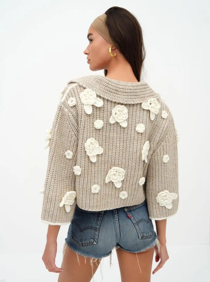For Love and Lemons Tops Ivy Cardigan Grey 8211 Women For Love and Lemons Tops Ivy Cardigan Grey 8211 Women