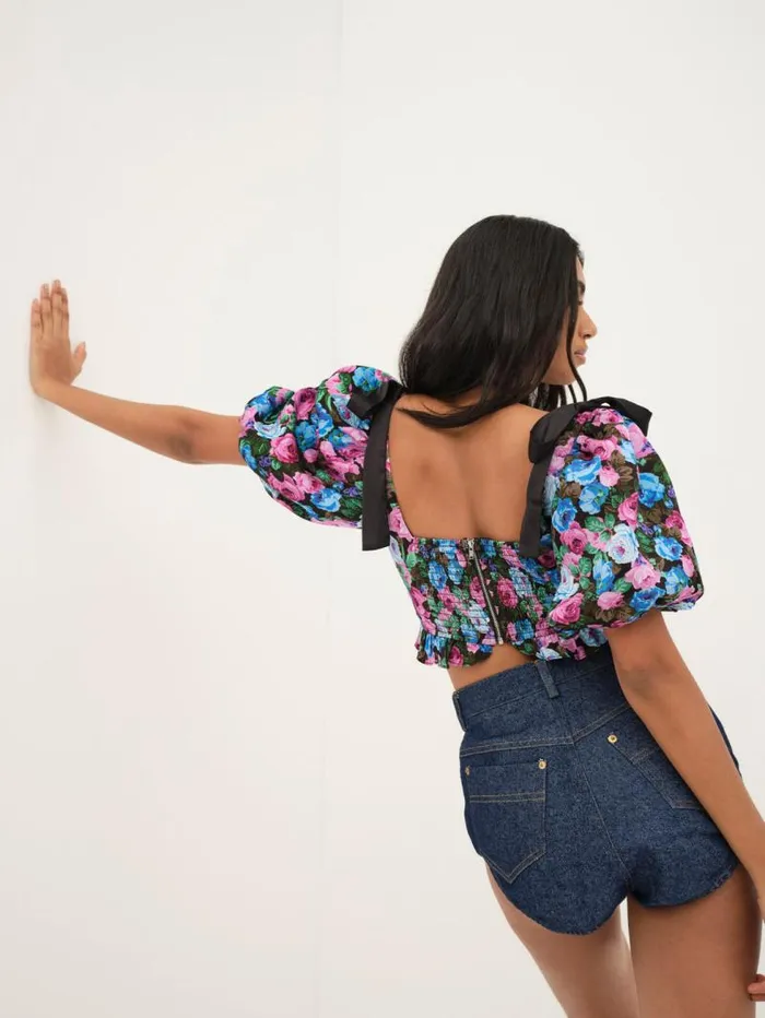 For Love and Lemons Tops Maggie Top Blue 8211 Women For Love and Lemons Tops Maggie Top Blue 8211 Women