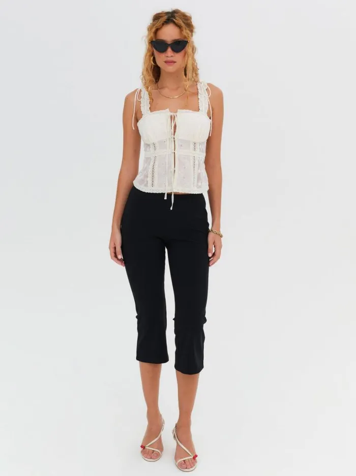 For Love and Lemons Tops Morgan Top White 8211 Women For Love and Lemons Tops Morgan Top White 8211 Women