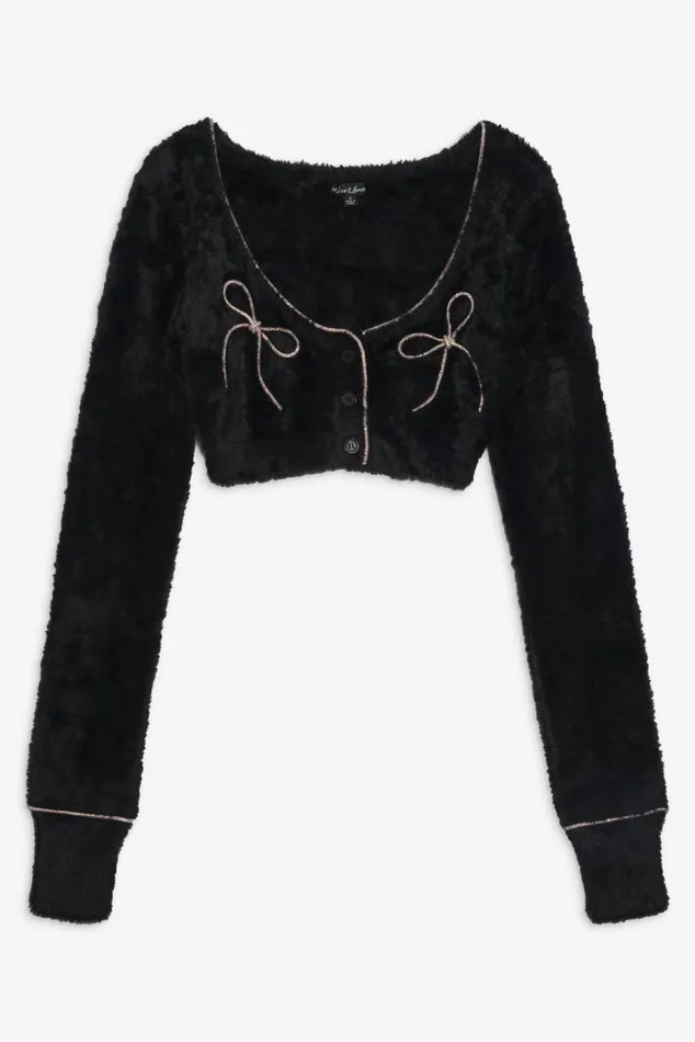 For Love and Lemons Tops Vivienne Cardigan Black 8211 Women For Love and Lemons Tops Vivienne Cardigan Black 8211 Women