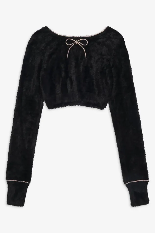 For Love and Lemons Tops Vivienne Cardigan Black 8211 Women For Love and Lemons Tops Vivienne Cardigan Black 8211 Women
