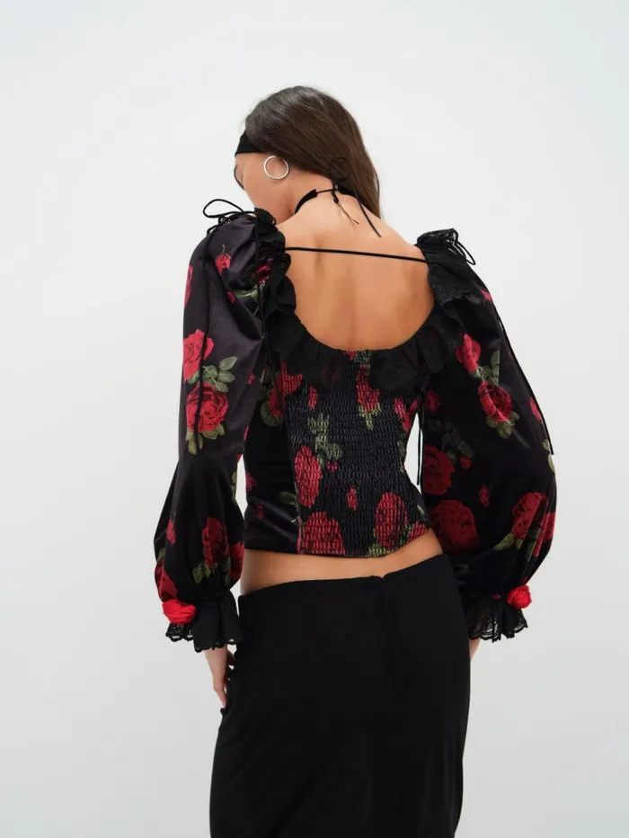 For Love and Lemons Tops Yara Top Black 8211 Women For Love and Lemons Tops Yara Top Black 8211 Women