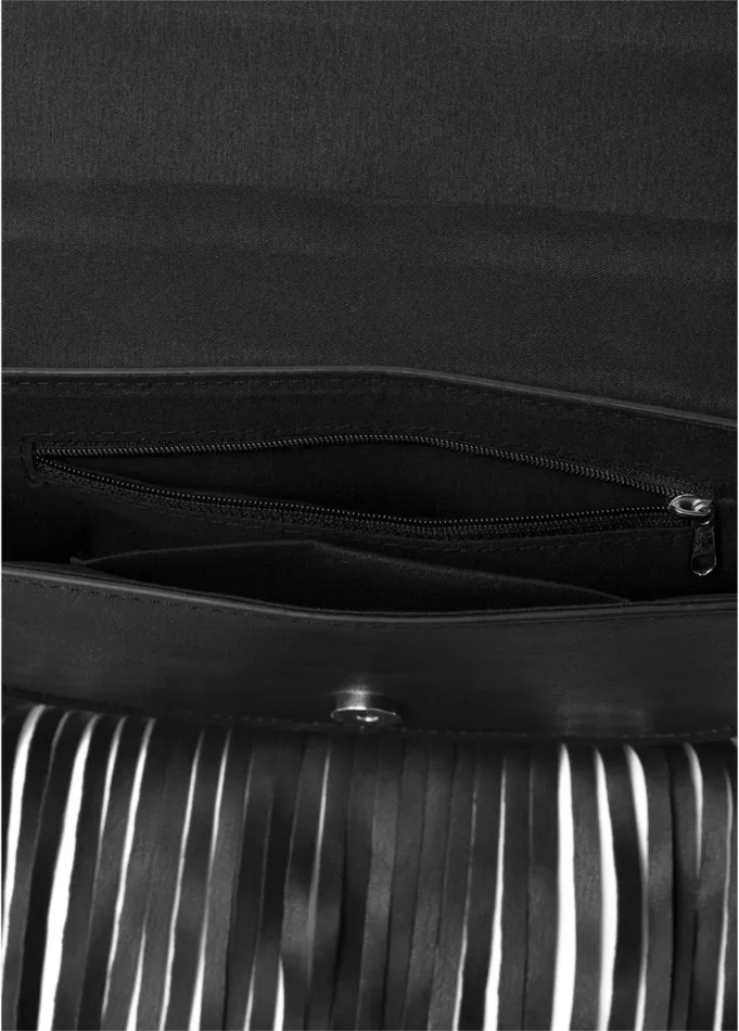 FRINGE WRISTLET BAG Black Women VENUS Handbags