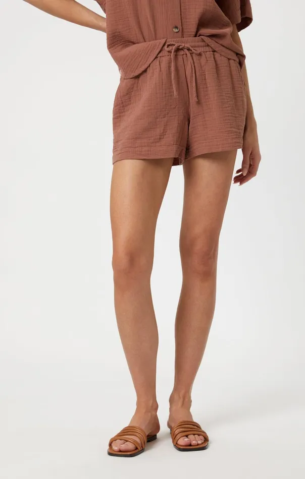 Gauze Shorts In Brownie Women Mavi Jeans Shorts Gauze Shorts In Brownie Women Mavi Jeans Shorts
