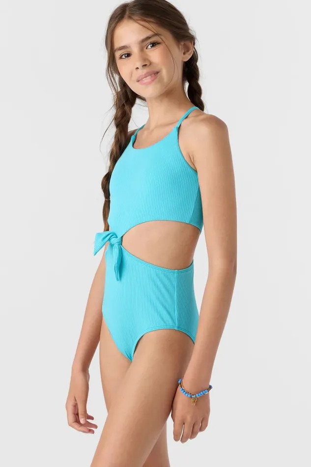 GIRL039S DAWNBREAK RIB KNOT FRONT ONEPIECE Women O039NEILL Girl039S Swim