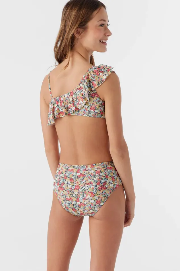 GIRL039S EDEN DITSY ASYMM RUFFLE TOP SWIM SET Multi Clr Kids O039NEILL Girl039S Sale