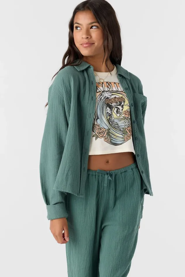 GIRL039S LENITA LONG SLEEVE TOP Silver Pine Women O039NEILL Collections