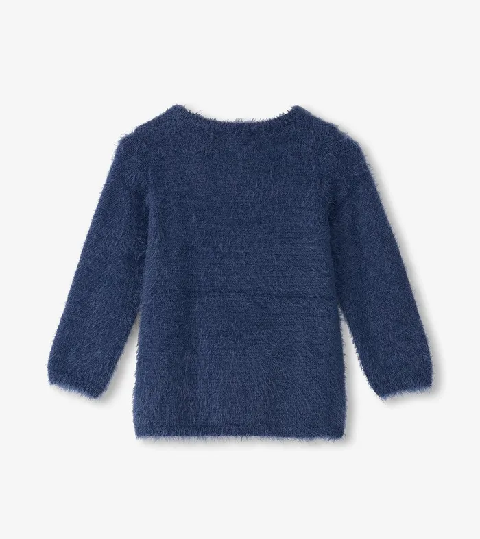 Girls Metallic Lightning Furry Sweater Hatley