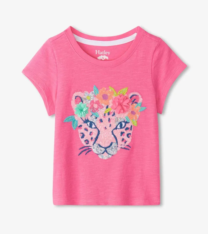 Girls Pretty Cheetah Graphic Tee Hatley