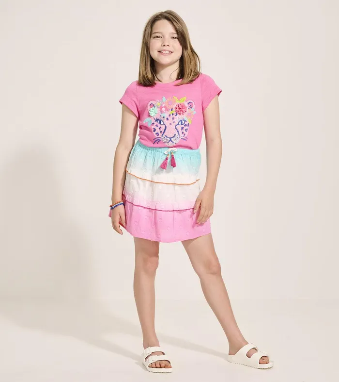 Girls Pretty Cheetah Graphic Tee Hatley