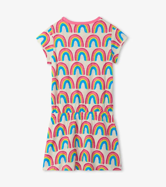 Girls Pretty Rainbows Drop Waist Dress Hatley