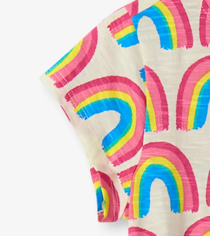 Girls Pretty Rainbows Drop Waist Dress Hatley