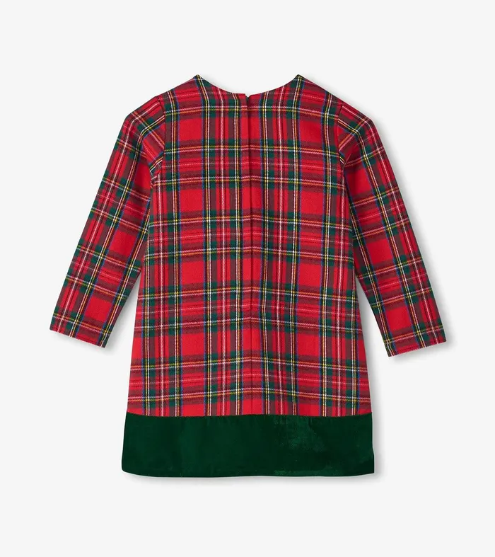 Girls Red Plaid ALine Dress Hatley