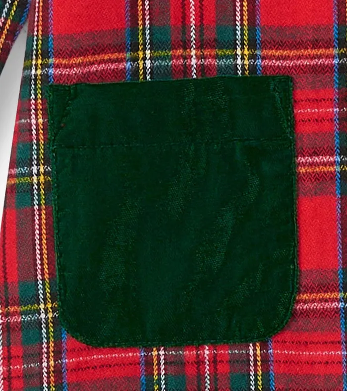 Girls Red Plaid ALine Dress Hatley