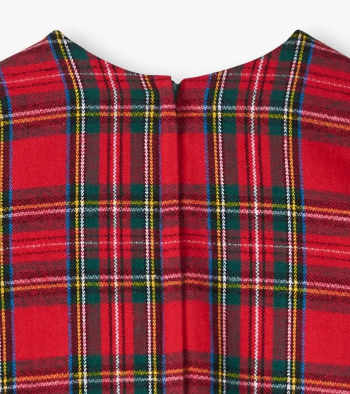 Girls Red Plaid ALine Dress Hatley