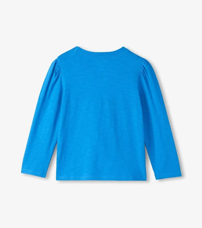Girls Super Star Guitar Long Sleeve Graphic Tee Hatley