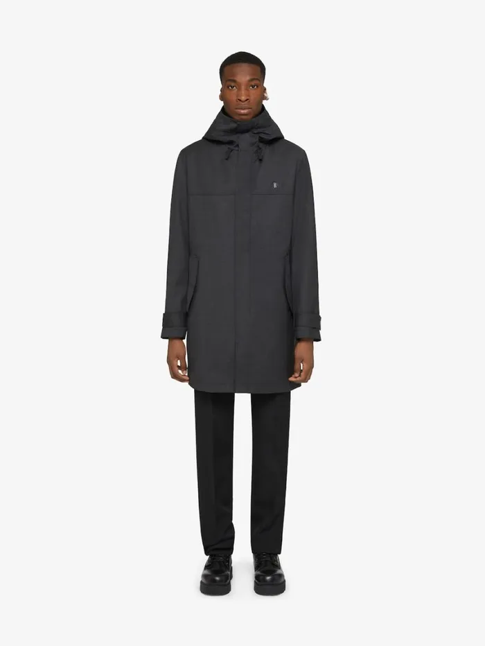 Givenchy 3in1 Parka In Wool Dark Greygrey Men Coats and Jackets