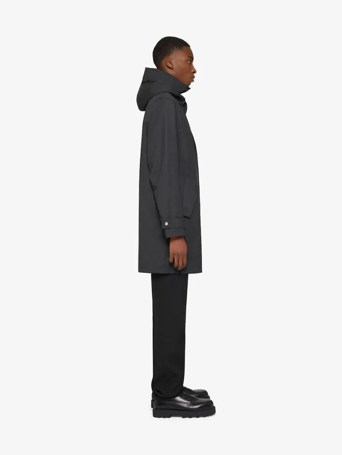 Givenchy 3in1 Parka In Wool Dark Greygrey Men Coats and Jackets