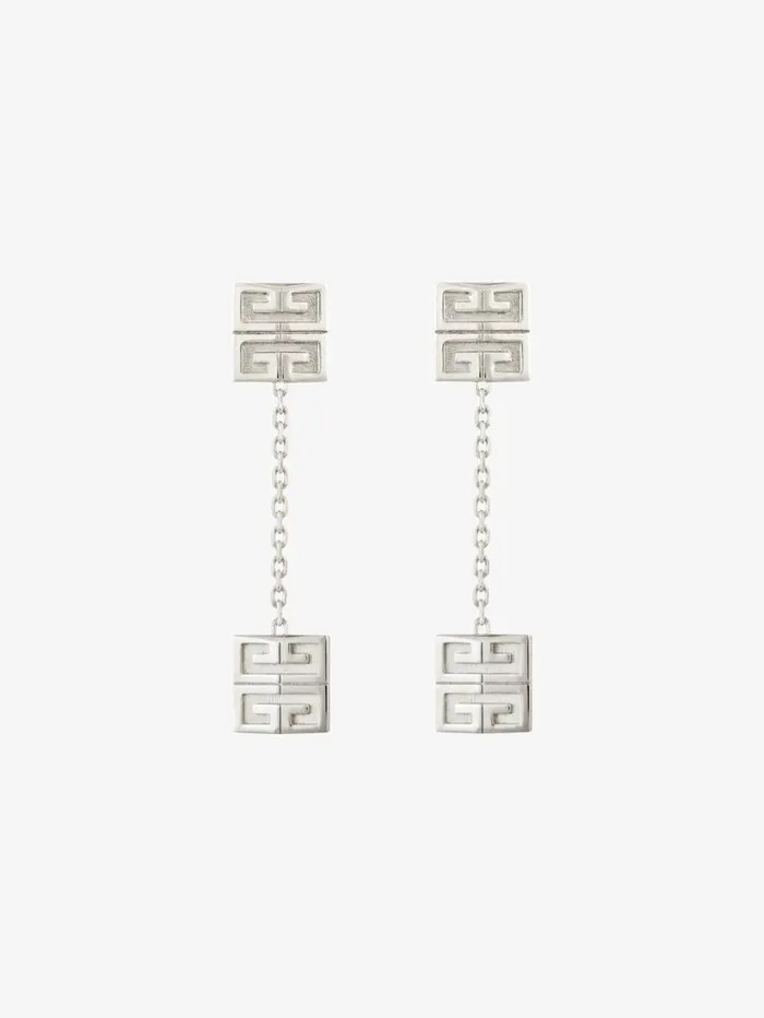 Givenchy 4G Pendant Earrings In Metal Silvery Women Jewelry