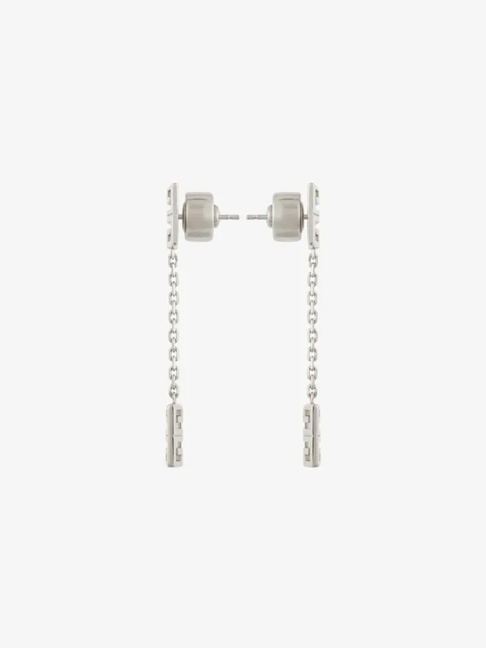 Givenchy 4G Pendant Earrings In Metal Silvery Women Jewelry Givenchy 4G Pendant Earrings In Metal Silvery Women Jewelry