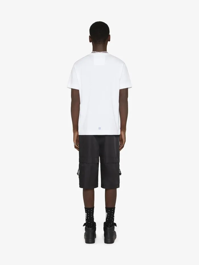 Givenchy 4G Stars Slim Fit Tshirt In Cotton White Men TShirts