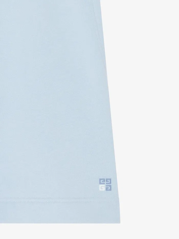 Givenchy Bermuda Shorts In Fleece Sky Blue Men Pants and Shorts