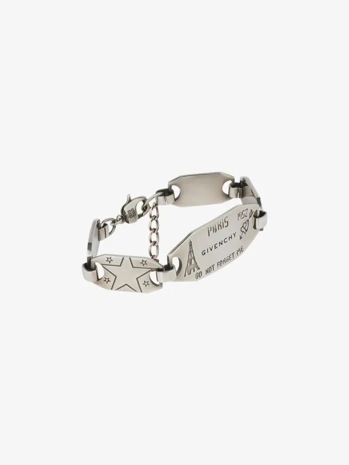 Givenchy City Bracelet In Metal Silvery Men Jewelry Givenchy City Bracelet In Metal Silvery Men Jewelry