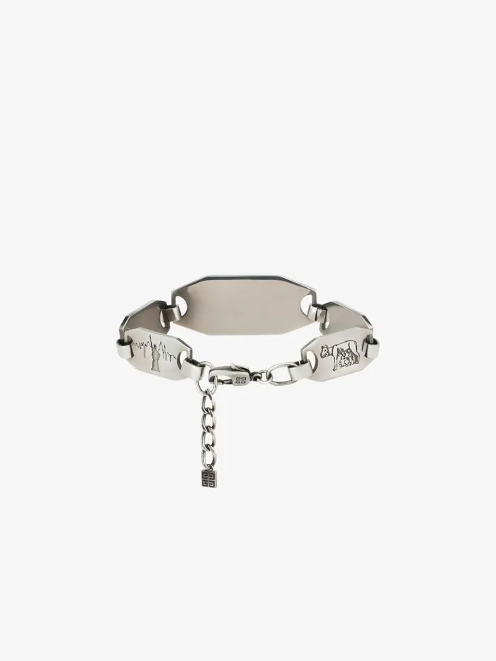 Givenchy City Bracelet In Metal Silvery Men Jewelry Givenchy City Bracelet In Metal Silvery Men Jewelry
