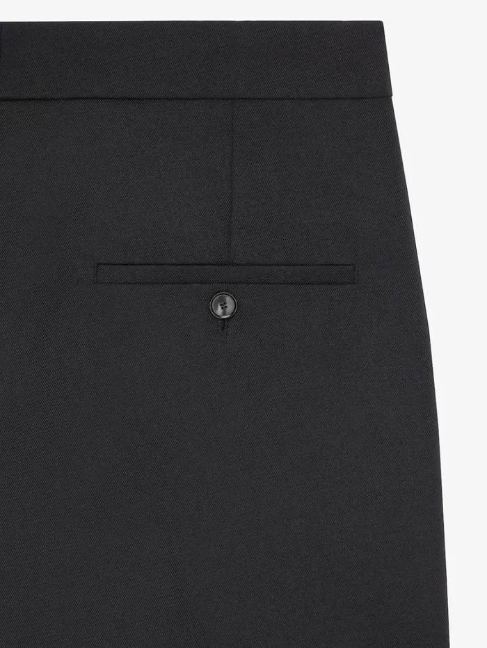 Givenchy Flare Tailored Pants In Tricotine Wool And Mohair Black Women Pants and Shorts