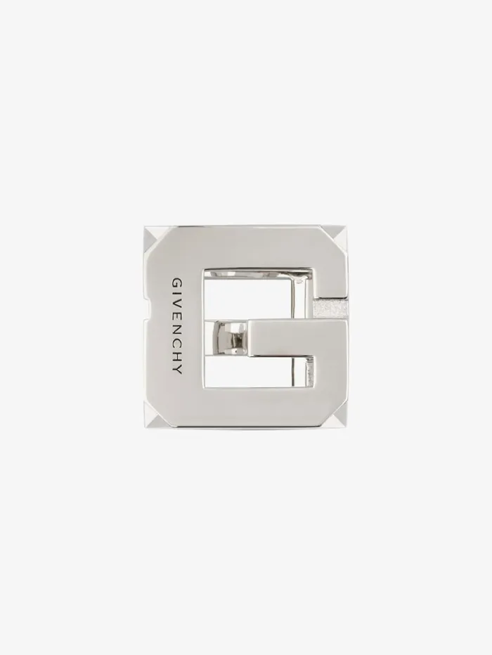 Givenchy G Cube Ring In Metal Silvery Men Jewelry